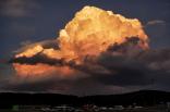 13.06.2014 - Gewitterturm im Abendlicht @ Oberwart (BGLD)