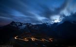 30.08.2014 - Beleuchtete Serpentinen @ Großglockner-Hochalpenstraße