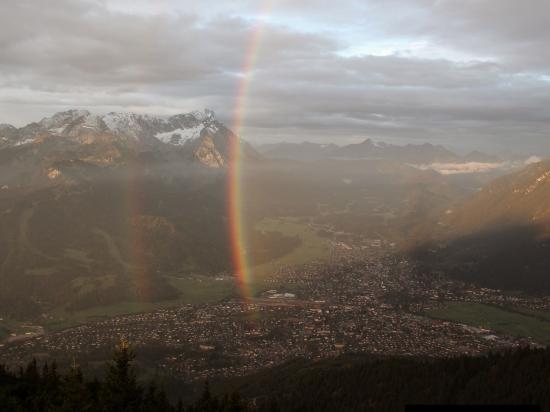 27.09.2017 - Morgenstimmung bzw. Regenbogen @ Wankhaus, Garmisch Partenkirchen (DE)
